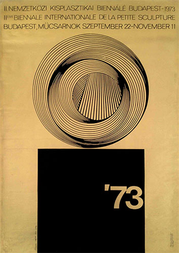 Ii. international sculpture bienale budapest 1973 hungarian poster