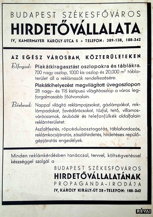Capital City Advertising Company advertisement 1938