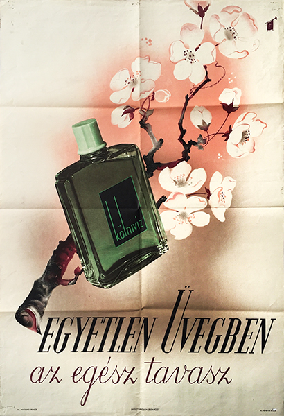 11. cologne perfume eau de toilette vintage poster