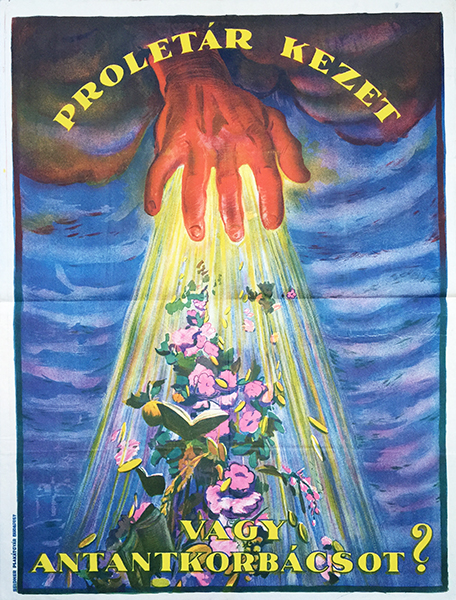 2. proletarian hand or entente whip 1919 poster