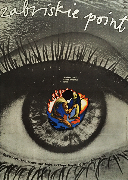 Lakner Laszlo Zabriskie Point 1970 Hungarian movie poster