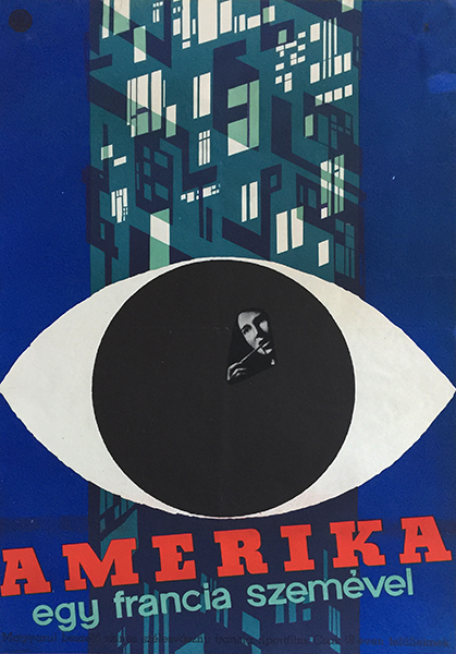 America as seen by a frenchman hungarian movie poster