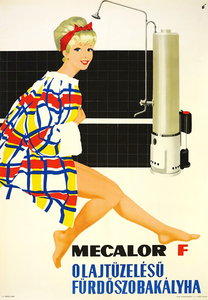 Mecalor F oil fired bathroom heater