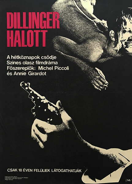 Dillinger is dead 1969 original hungarian movie poster