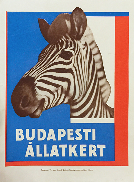 Lajos Kassak - Budapest Zoo Magyar Grafika plate 1928 Hungarian poster design