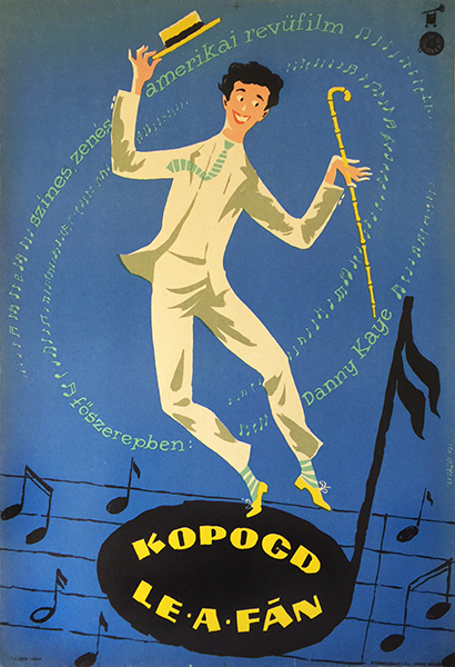 Tibor jakfalvy knock on wood 1958 hungarian movie poster danny kaye