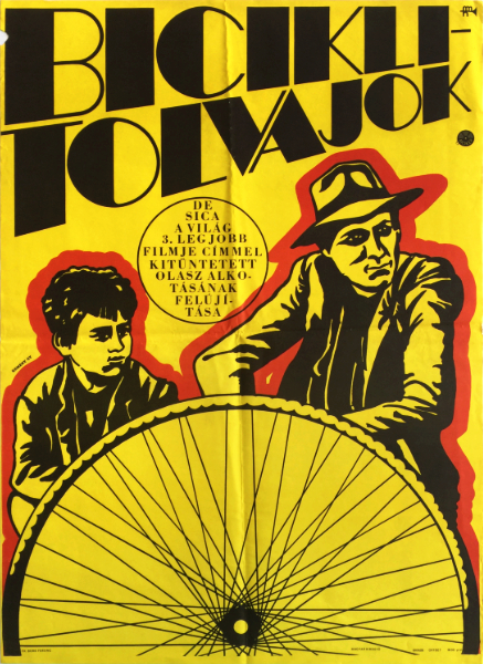 Gyorgy kemeny bicycle thieves italian film 1968 hungarian movie poster