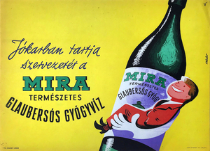 Mira natural mineral bitter water with Glauber's salt