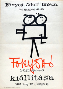 Exhibition of Otto Foky puppet film designer at the Fenyes Adolf terem