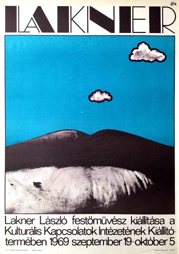 Lakner. Exhibition poster Lakner. Exhibition poster