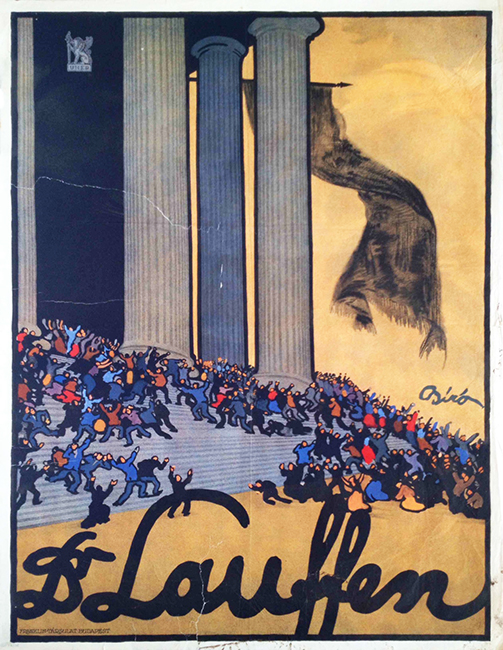 biro lauffen vintage movie poster