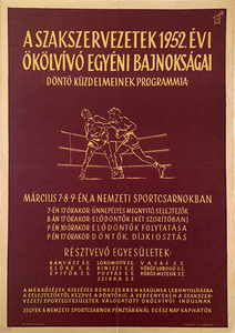 Sparring Championships of the Labour Unions in 1952
