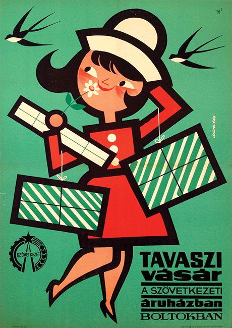 Sandor Lengyel - Spring Fair 1966 Hungarian vintage poster