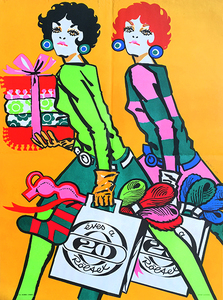 Simonyi - Röltex pop art commercial poster 1960s fashion