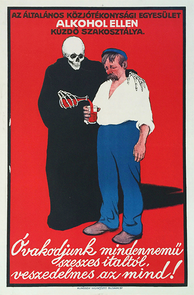 Voit Beware of alcohol 1912 vintage poster propaganda