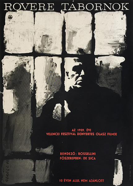 Gorog - General Della Rovere 1960 hungarian movie poster