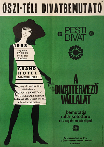 Autumn - Winter Fashion Show 1968 hungarian poster