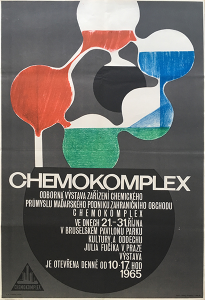 Chemokomplex 1965 original Hungarian commercial poster