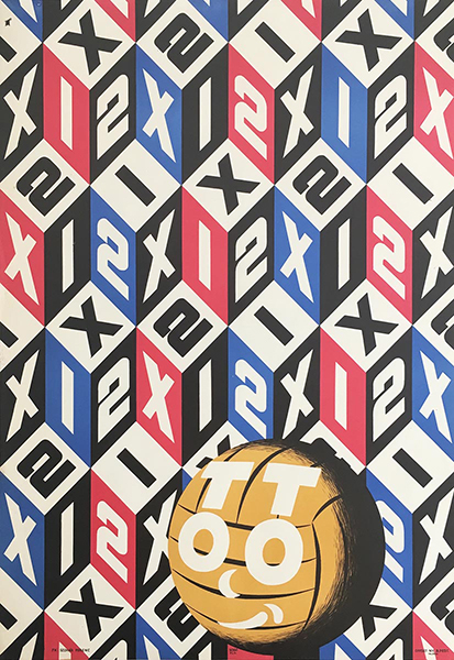 Tamássi, Zoltán - Football Pool 1966 original Hungarian vintage commercial poster