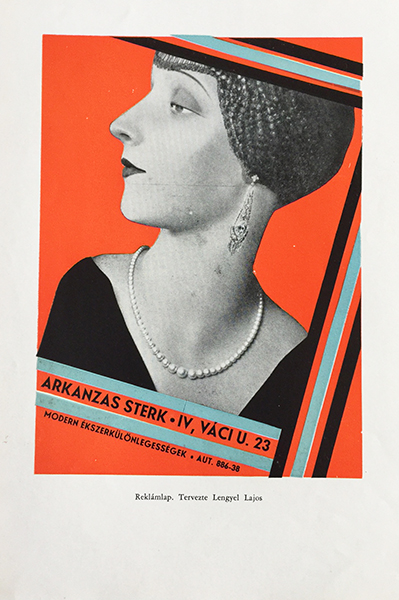 Lajos Lengyel - Arkanzas Sterk jewelers advertising design Magyar Grafika 1929 11-12