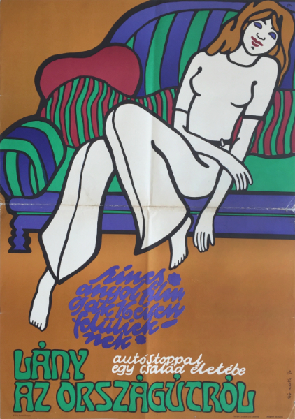 MG Judith - Three Into Two Won't Go British film 1970 Hungarian vintage movie poster