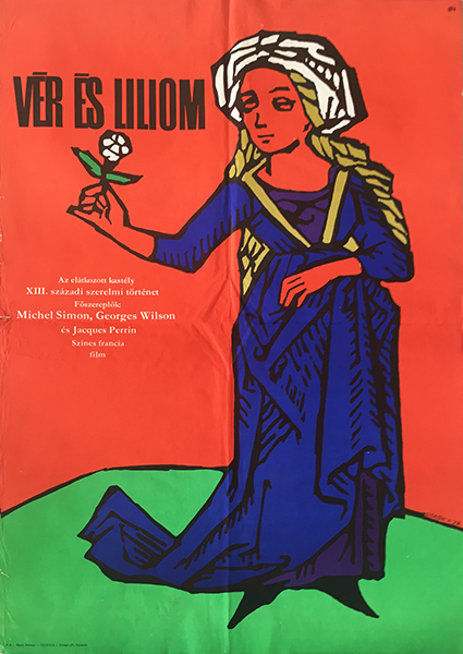 Görög, Lajos - Blanche 1972 original Hungarian vintage movie poster