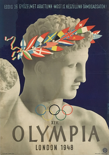Matyas Gaal - London Olypmics 1948 Hungarian sport poster Matyas Gaal - London Olypmics 1948 Hungarian sport poster