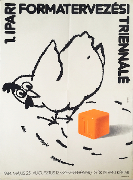 Gyorgy Kara - 1st Industrial Design Triennale 1984 Hungarian poster