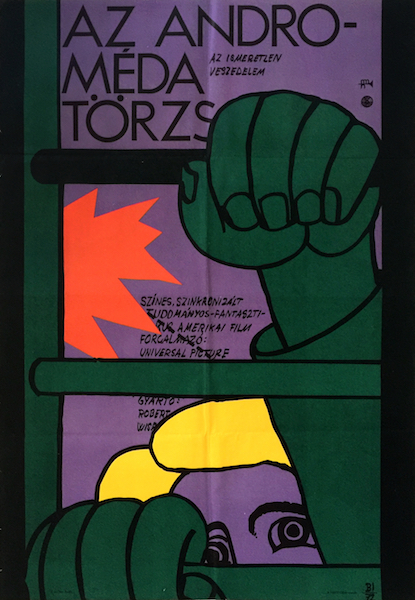 Istvan Balogh - The Andromeda Strain 1972 Hungarian vintage movie poster