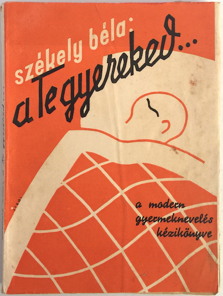 Istvan Irsai - Pesach Ir-Shay - Bela Szekely - Your child - The modern manual of parenting 1934 vintage Hungarian book modernist cover