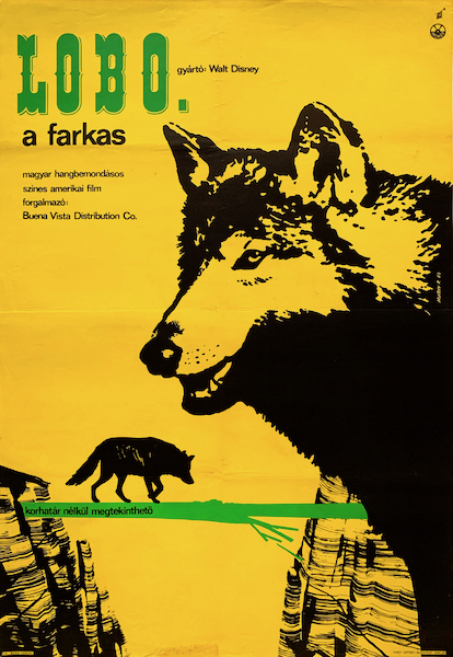 Robert Muray - The Legend of Lobo 1965 vintage Hungarian movie poster