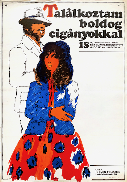 Margit Sandor - I Even Met Happy Gypsies 1968 vintage Hungarian movie poster