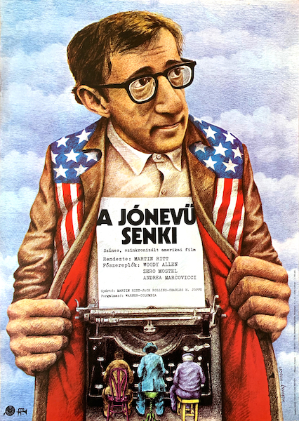 Simon Koppany - Maria Hodosi - The Front - Woody Allen 1978 vintage Hungarian movie poster