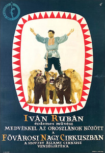 Ivan Ruban with bears among lions - Capital Circus of Budapest