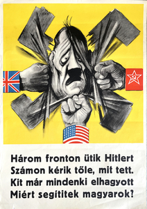 Hitler is being hit on three fronts...