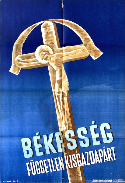 Peacefulness - Independent Smallholders Party 1947 election propaganda poster