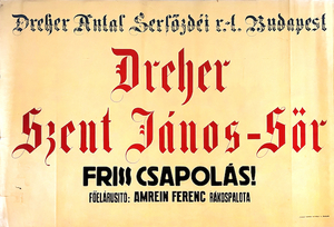 Dreher St. John's beer - Fresh on tap!