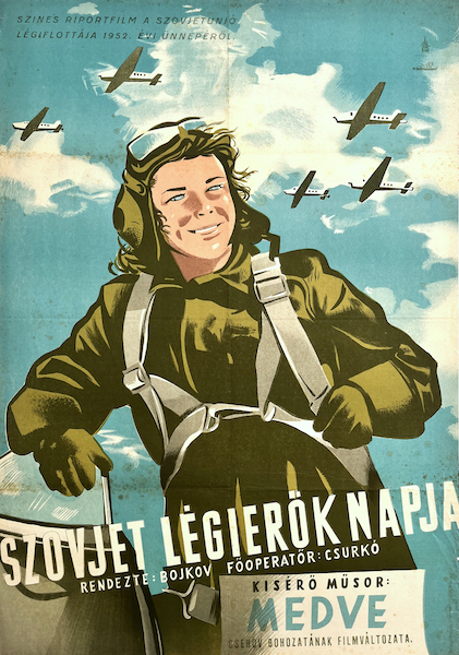 Soviet Air Force Day 1952 propaganda poster