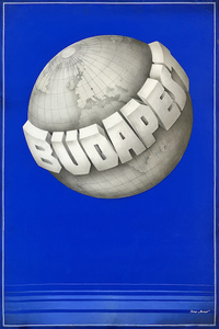 Budapest (blue sphere) - poster maquette