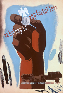 This will be one forint tomorrow too - poster maquette