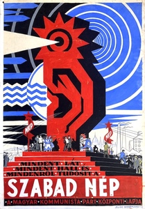 Szabad Nep (Free People) newspaper - poster maquette