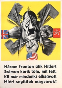 Hitler is being hit on three fronts...